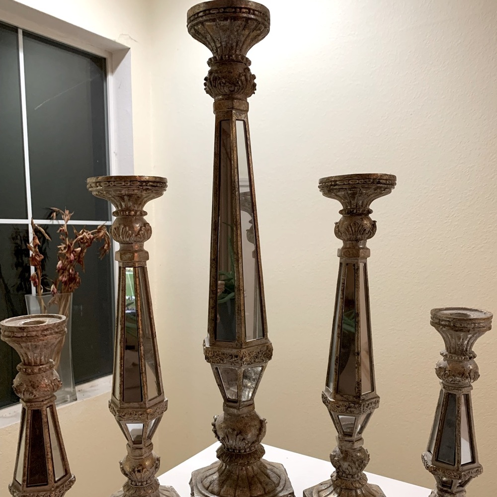 4 Candle Holders (5 pictured)